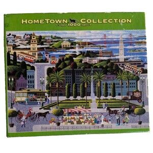 Hometown Collection Puzzle San Francisco Golden Gate Bridge Cable Cars